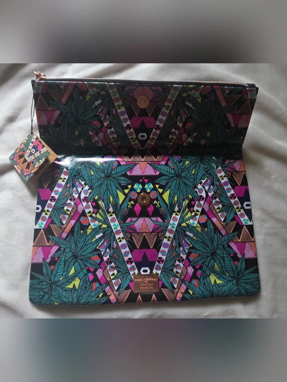 NWT - Mara Hoffman Kaleidoscope . Foldover Clutch